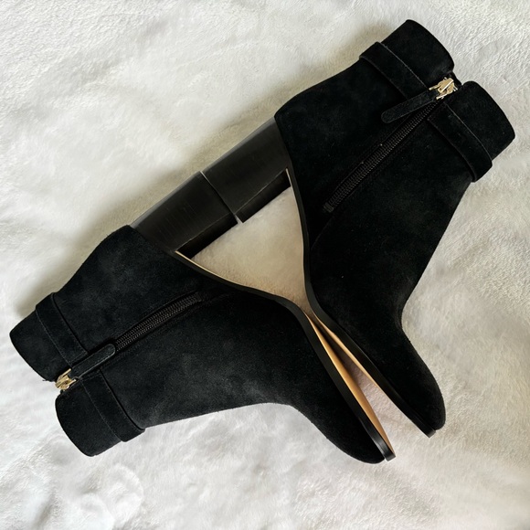 KATE SPADE Blaire Black Suede Leather Heeled Bootie--NEW--6.5 - Picture 4 of 16